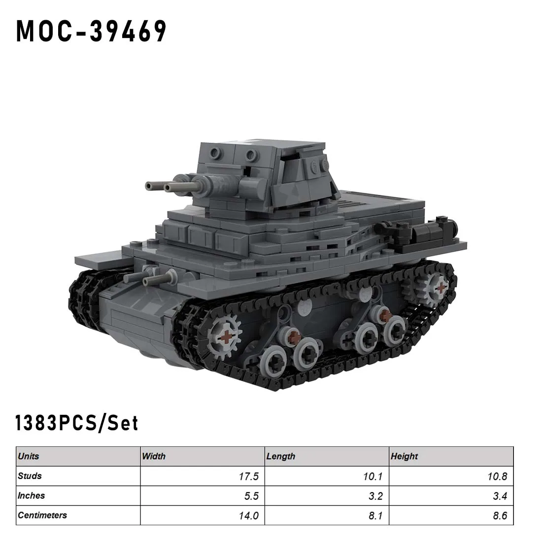Оторизиран американски MTLS-1G14 Лек Танк Модел MOC Строителни Блокове, Определени Подарък (574 бр.) 4