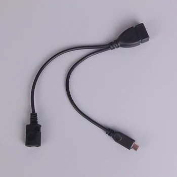 Micro usb мъж до usb женски домакин otg кабел usb захранващ кабел за samsung s3 note2
