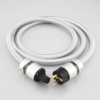 P114 OFC Мед Висококачествен Мрежов кабел Schuko, ЕС /САЩ, за субуфера, захранващ Кабел за променлив ток, Усилвател, аудио кабел за захранване DV / AV