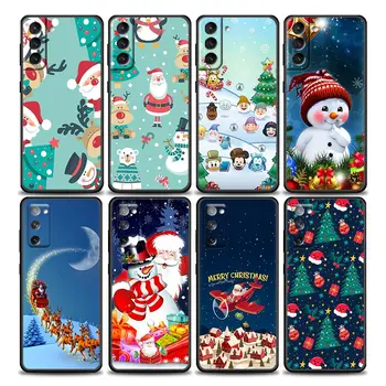 Весела Коледа Калъф За Samsung Galaxy S22Ultra S8 S9 S10 S21 S22 Ultra S20 FE Plus 5G Калъф Дърво, Дядо Коледа, Снежен човек Подарък